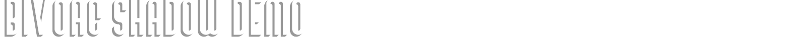 Bivoac font preview
